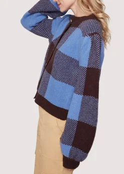 Lost + Wander Sweaters*Winter School Cardigan CHOCOLATE-MULTI