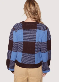 Lost + Wander Sweaters*Winter School Cardigan CHOCOLATE-MULTI