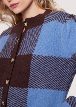 Lost + Wander Sweaters*Winter School Cardigan CHOCOLATE-MULTI