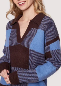 Lost + Wander Sweaters*Winter School Top CHOCOLATE-MULTI