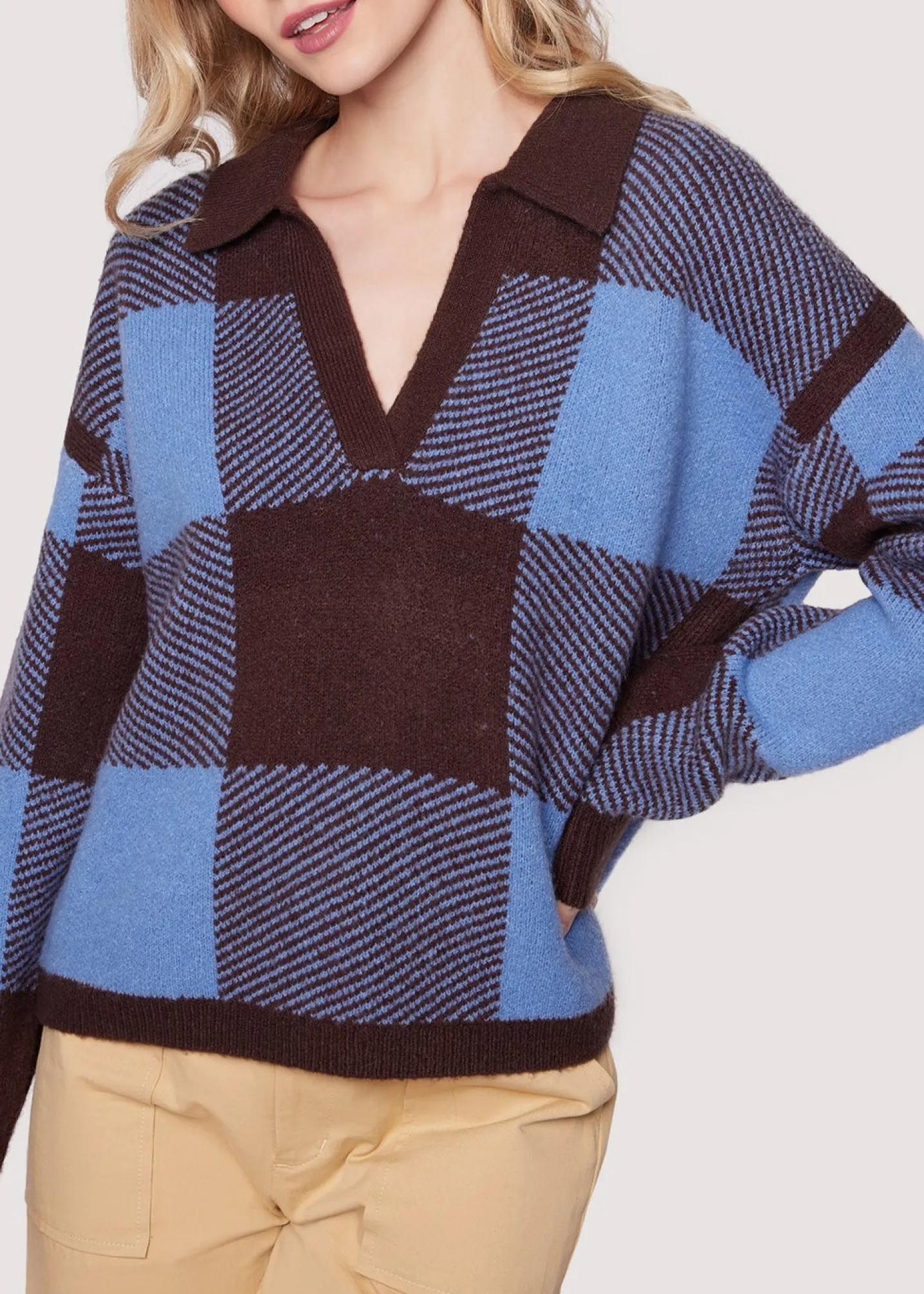 Lost + Wander Sweaters*Winter School Top CHOCOLATE-MULTI